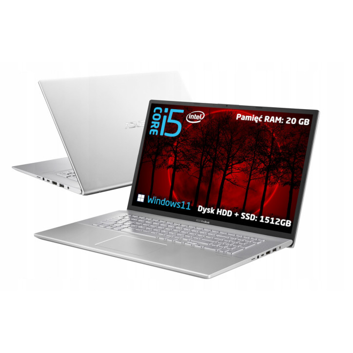 ASUS VivoBook 17 Intel i5 24/1TB+512GB SSD FHD W11 ASUS VivoBook 17 Intel i5 24/1TB+512GB SSD FHD W11