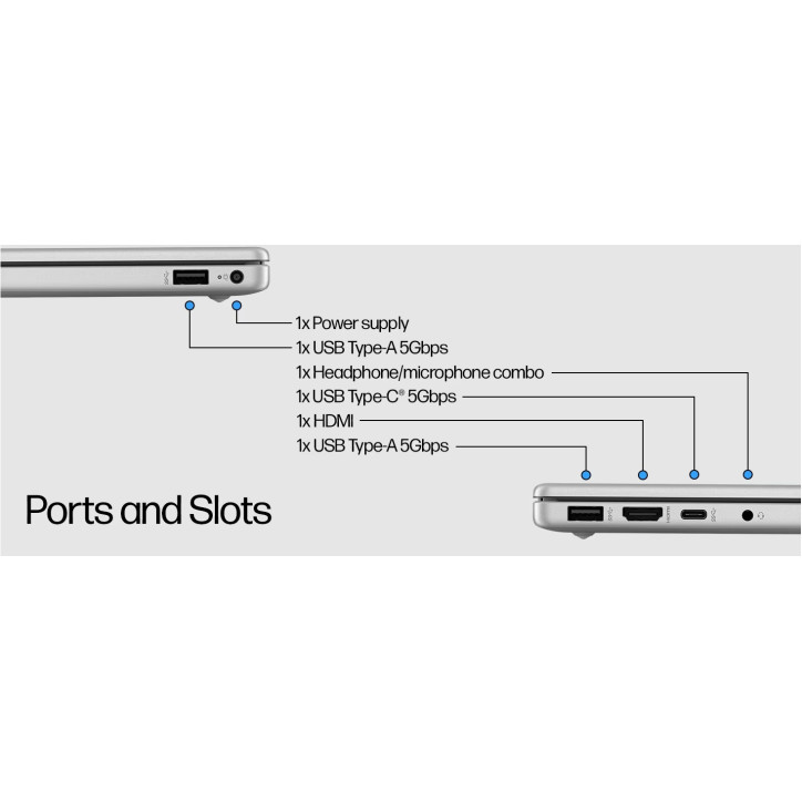 HP FHD i5-1335U 8 512GB W11 17,3"(1920x1080) BT NATURAL SILVER Backlit Keyboard Laptop HP FHD i5-1335U 8 512GB W11 17,3"(1920x1080) BT NATURAL SILVER Backlit Keyboard Laptop
