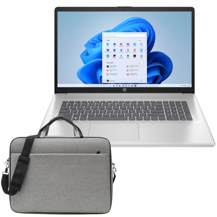 HP 17 FHD i5-1335U 8 1TB W11 17,3"(1920x1080) BT NATURAL SILVER Backlit Keyboard Laptop HP 17 FHD i5-1335U 8 1TB W11 17,3"(1920x1080) BT NATURAL SILVER Backlit Keyboard Laptop