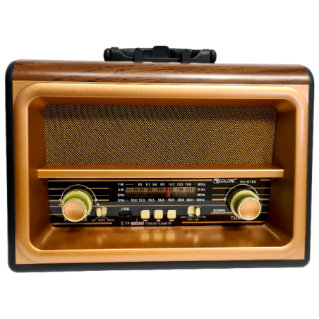 Radio Vintage FM akumulatorowe z Bluetooth USB