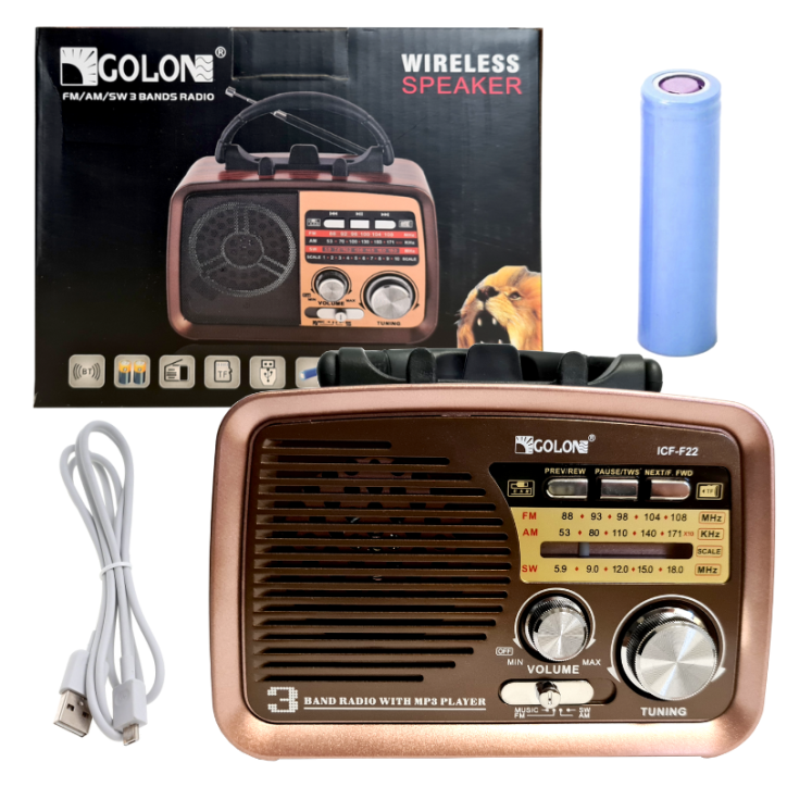 RADIO KUCHENNE FM z rączką PRZENOŚNE sieciowe kol.2 miedziany środkowy