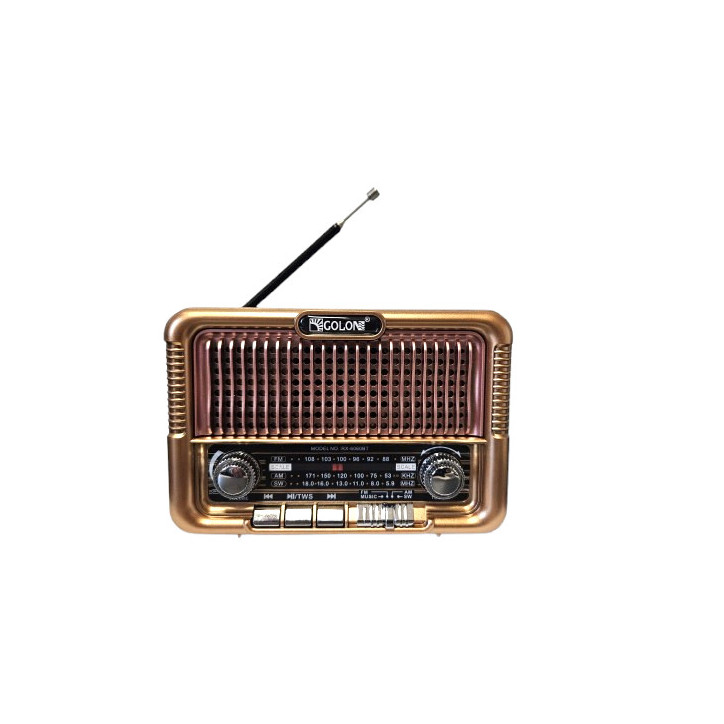 Radio Vintage PRL FM akumulatorowe z Bluetooth USB RX-6060BT