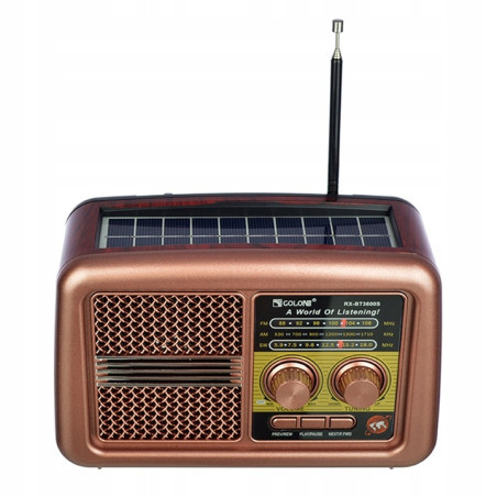 Radio sieciowo-bateryjne FM Golon / Radio Aurora RetroAudio RX-BT3600S FM Sieciowo-bateryjne kol.2