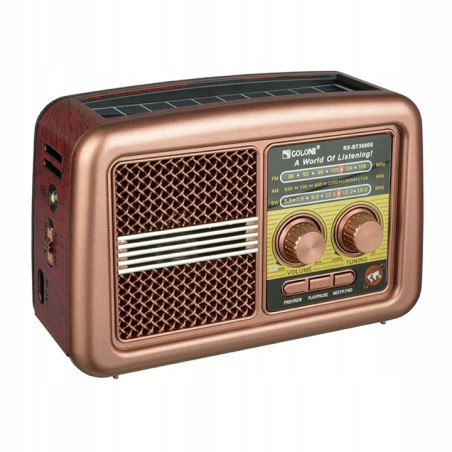 Radio sieciowo-bateryjne FM Golon / Radio Aurora RetroAudio RX-BT3600S FM Sieciowo-bateryjne kol.2