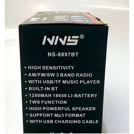 Radio Aurora RetroAudio NS-8897BT FM Sieciowo-bateryjne