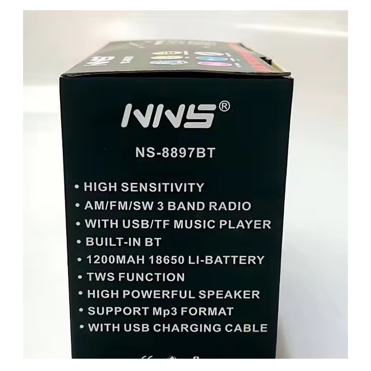 Radio Aurora RetroAudio NS-8897BT FM Sieciowo-bateryjne KOLOR 2