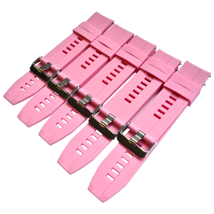 Opaska Pasek  ZL02 K22 PINK 22mm Silikon Różowa Smartwatch