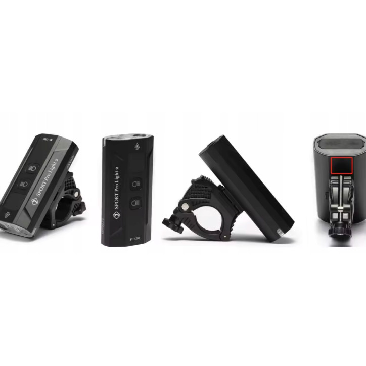 Lampka ROWEROWA Światło LED M1-1200 przód 5200mAh + lampka tył Lampka ROWEROWA Światło LED M1-1200 przód 5200mAh + lampka tył