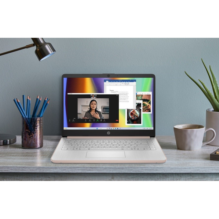 NOWOŚĆ 2025 Limitowany WYDAJNY Laptop HP 14 N150 4G 128G Różowy Rose Gold W11 NOWOŚĆ 2025 Limitowany WYDAJNY Laptop HP 14 N150 4G 128G Różowy Rose Gold W11