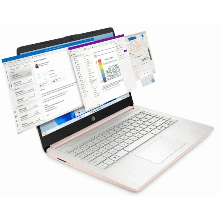 NOWOŚĆ 2025 Limitowany WYDAJNY Laptop HP 14 N150 8G 128G Różowy Rose Gold W11