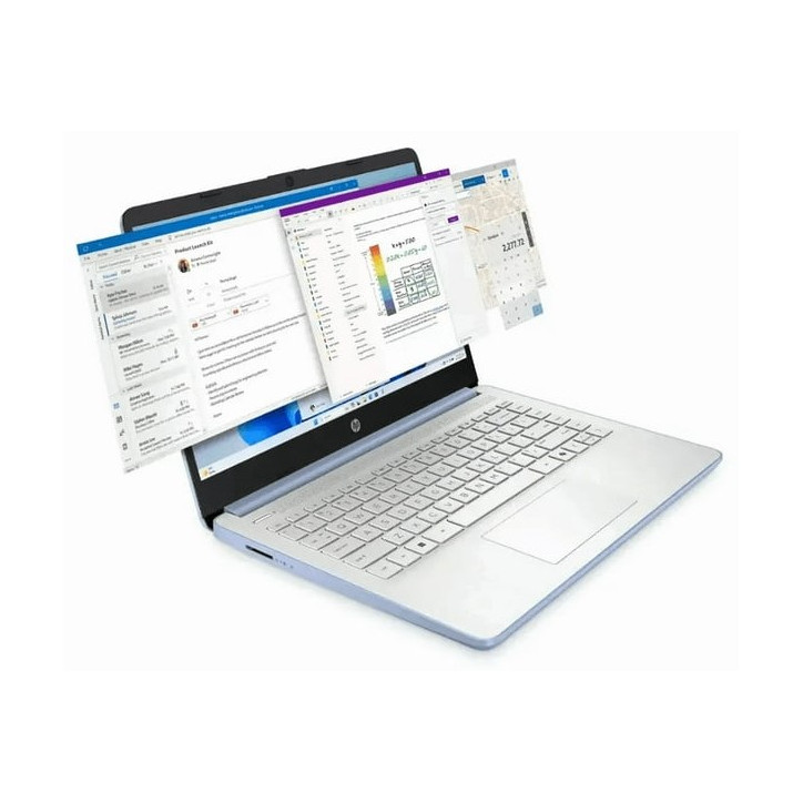 NOWOŚĆ 2025 Limitowany WYDAJNY Laptop HP 14 N150 4G 128G Niebieski Blue Sky W11
