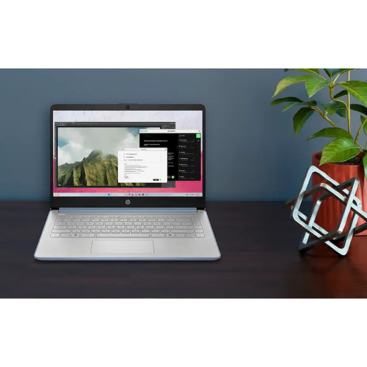 NOWOŚĆ 2025 Limitowany WYDAJNY Laptop HP 14 N150 4G 128G Niebieski Blue Sky W11