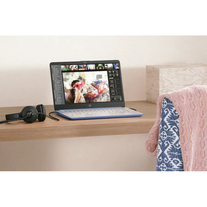 NOWOŚĆ 2025 Limitowany WYDAJNY Laptop HP 14 N150 4G 128G Niebieski Blue Sky W11