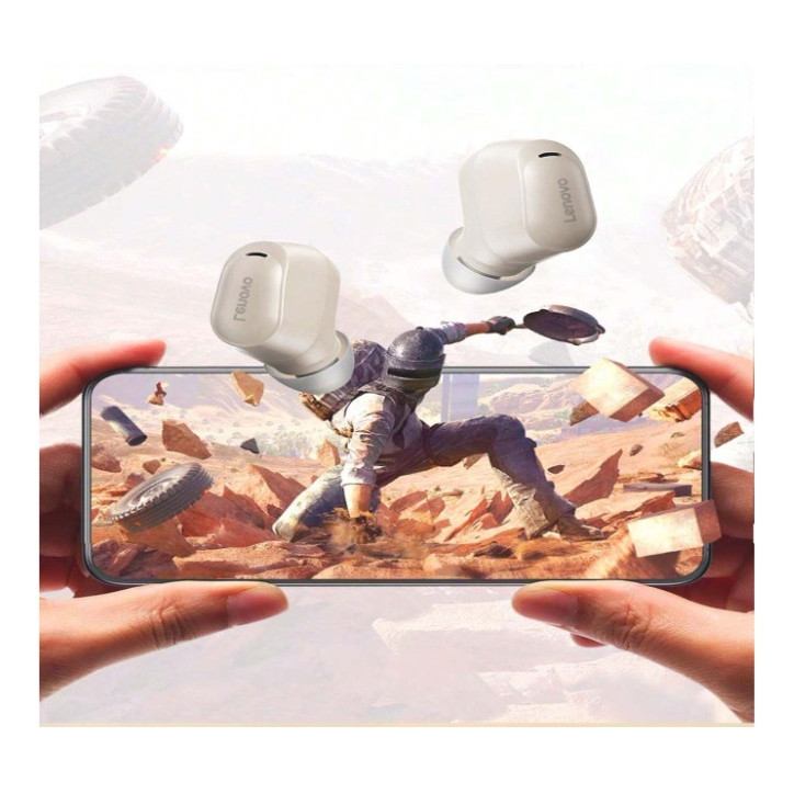 Słuchawki Lenovo EA200 białe / Słuchawki Lenovo EA200 TWS Bezprzewodowe bluetooth 5.4 Słuchawka 10mm Słuchawki Lenovo EA200 białe / Słuchawki Lenovo EA200 TWS Bezprzewodowe bluetooth 5.4 Słuchawka 10mm