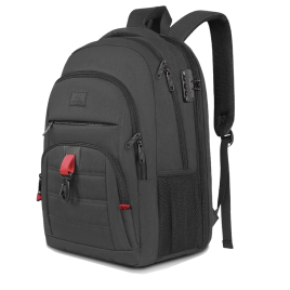 Plecak na laptopa Matein Antykradzieżowy P142500BLK 17.3" czarny