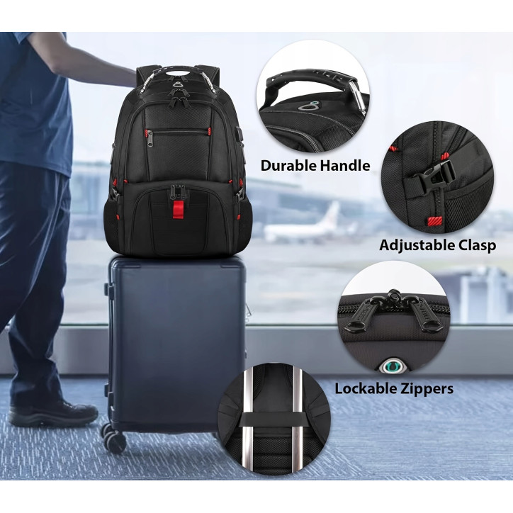 Plecak podróżny YOREPEK, bardzo duże plecaki na laptopa 17.3" Plecak podróżny YOREPEK, bardzo duże plecaki na laptopa 17.3"