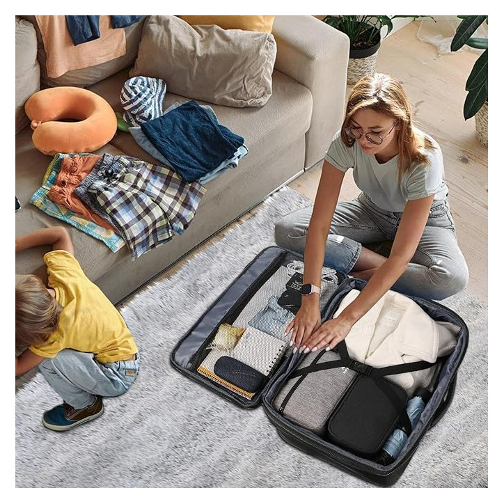 MATEIN Plecak miejski szkolny biznesowy podróżny pojemny USB czarny 115900BLK MATEIN Plecak miejski szkolny biznesowy podróżny pojemny USB czarny 115900BLK