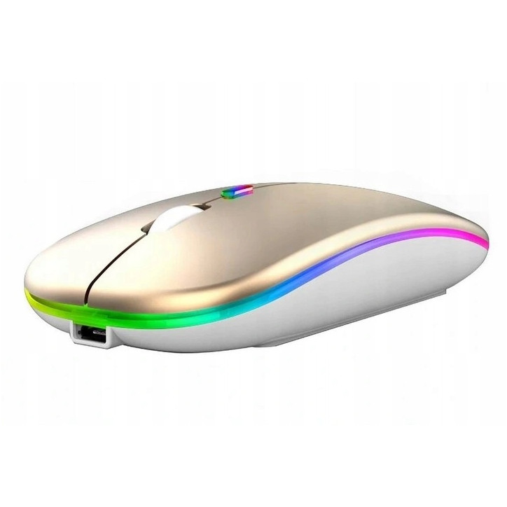 MYSZ GO HIGHER STONE LEKKA BEZPRZEWODOWA RGB Złota