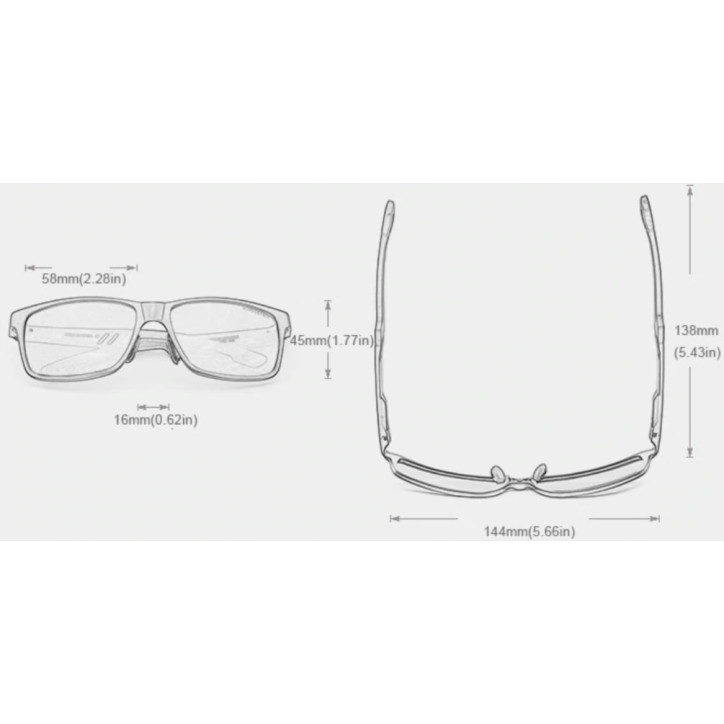 Okulary Kingseven N7180 czarny Okulary Kingseven N7180 czarny