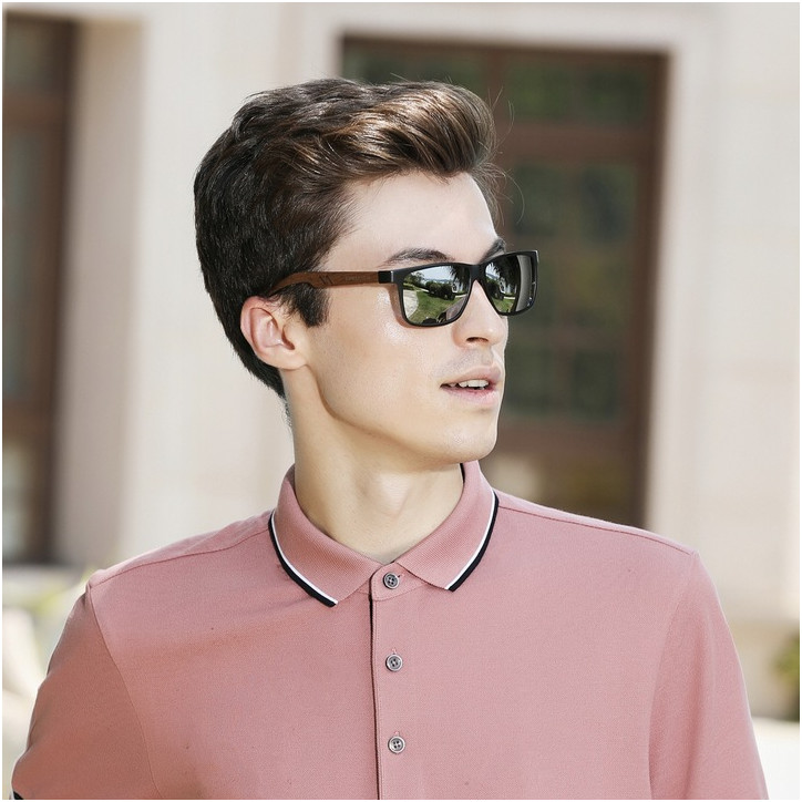 Okulary Kingseven W5507 czarny / drewno Okulary Kingseven W5507 czarny / drewno