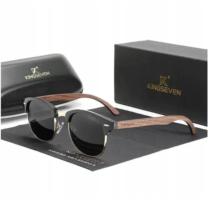 Okulary Kingseven N5516 czarny / złoty