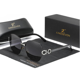 Okulary Kingseven N7898 czarny / srebrny