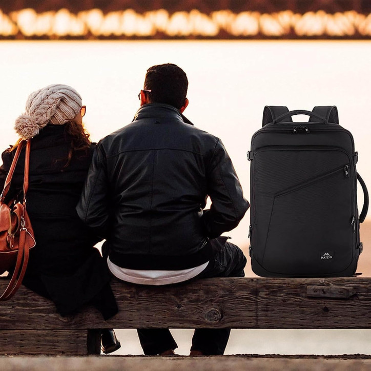 MATEIN Plecak miejski szkolny biznesowy podróżny pojemny USB czarny 115900BLK MATEIN Plecak miejski szkolny biznesowy podróżny pojemny USB czarny 115900BLK