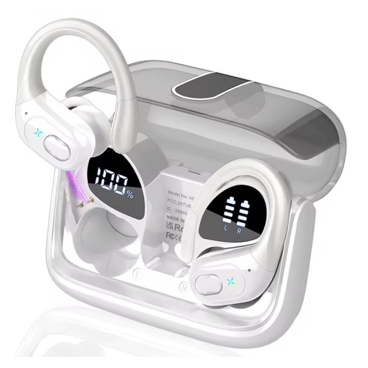 SŁUCHAWKI BEZPRZEWODOWE BLUETOOTH 5.3 DOKANAŁOWE SPORTOWE BASS HD 65