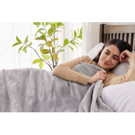 Koc elektryczny CoverSmile OB09201 180x160 cm / Koc Elektryczny Duży Miękki 180x160cm Mata Grzewcza 160w Pilot Timer