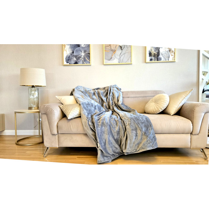 Koc elektryczny CoverSmile OB09201 180x160 cm / Koc Elektryczny Duży Miękki 180x160cm Mata Grzewcza 160w Pilot Timer