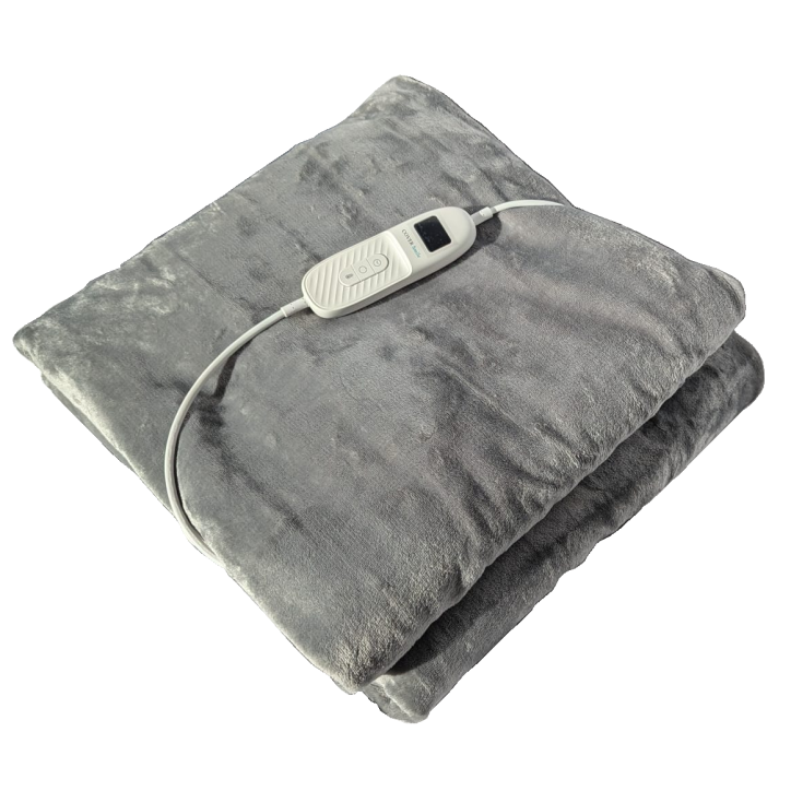 Koc elektryczny CoverSmile OB09201 180x160 cm / Koc Elektryczny Duży Miękki 180x160cm Mata Grzewcza 160w Pilot Timer