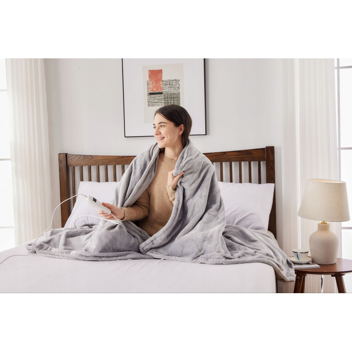 Duży Koc Elektryczny CoverSmile OB09201 180x160 cm 160W Gruby Dwuosobowy