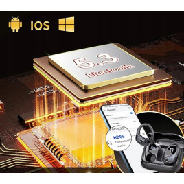 SŁUCHAWKI BEZPRZEWODOWE BLUETOOTH 5.3 DOKANAŁOWE SPORTOWE BASS HD 65