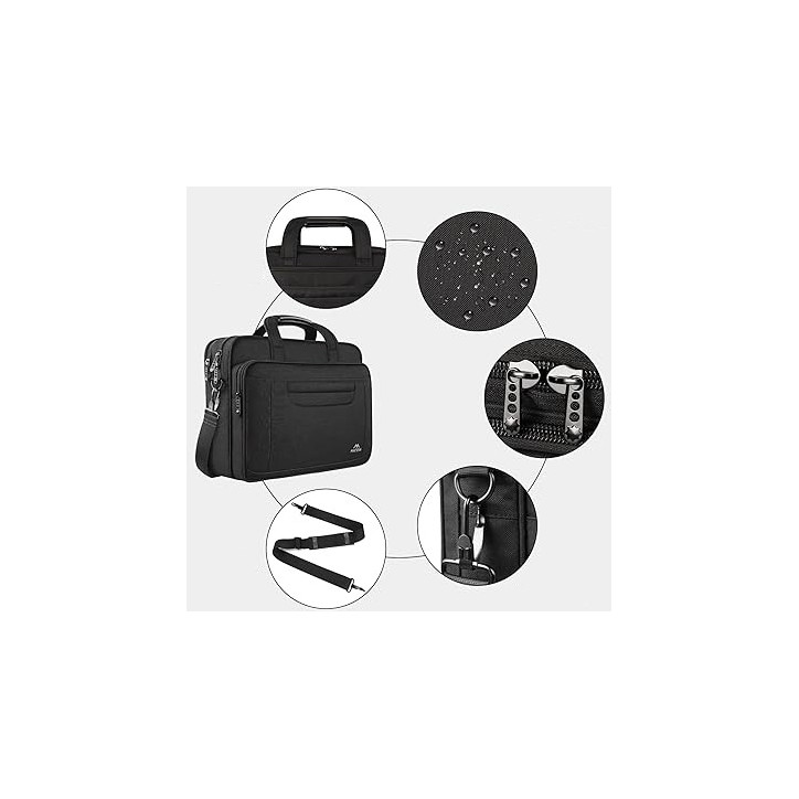 Matein Wielofunkcyjna Torba Na Laptopa 17,3' Cali Pojemna Na Ramię Nylonowa Matein Wielofunkcyjna Torba Na Laptopa 17,3' Cali Pojemna Na Ramię Nylonowa