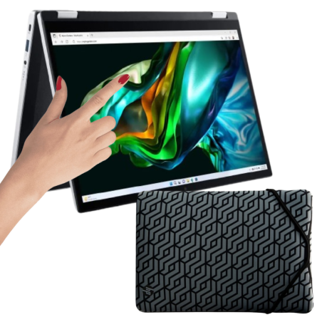 ac-3501 PĘKNIĘTA OBUDOWA/ Acer 3 SPIN A3SP14-31PT-38YA  14 " Intel Core i3 8 GB / 256 GB srebrny