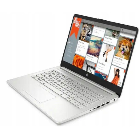 Limitowany WYDAJNY Laptop HP 14 N150 16G 256G Srebrny W11