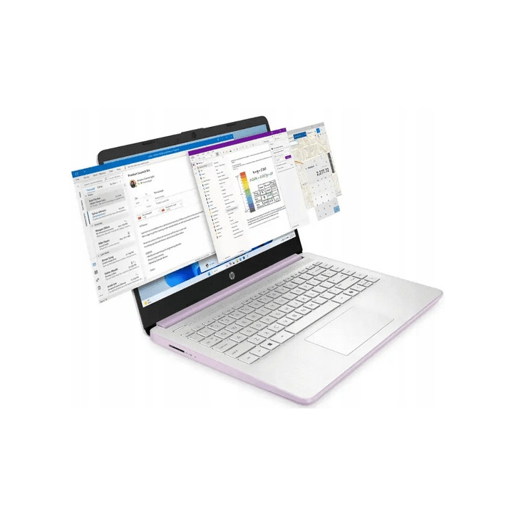 Limitowany WYDAJNY Laptop HP 14 N150 8G 256G Honey Lavender W11