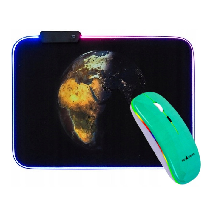Miętowa Mysz bezprzewodowa A2 + Podkładka pod mysz Miętowa Mysz bezprzewodowa A2 + Podkładka pod mysz