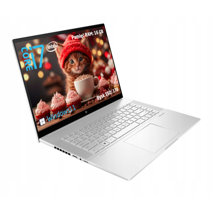 Aluminiowy mocny HP Envy 16 i7-13 16GB 1TB SSD WQXGA Dotyk RTX4060 120HZ W11
