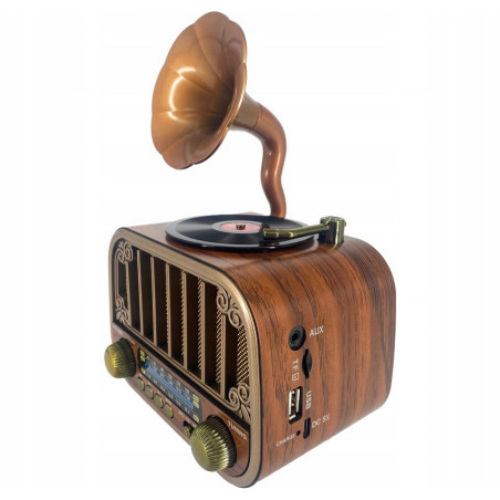 Radio Kuchenne Retro 3 pasma FM/AM/SW USB/TF Bluetooth Aku18650 1200mAh