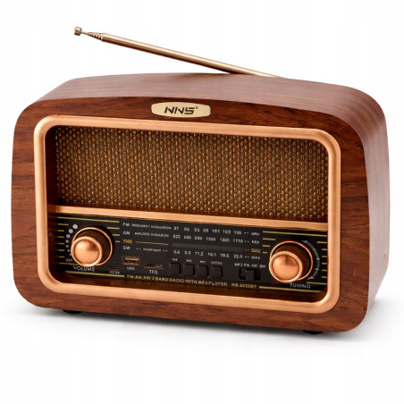 Radio Kuchenne Vintage FM akumulatorowe z Bluetooth USB do Salonu