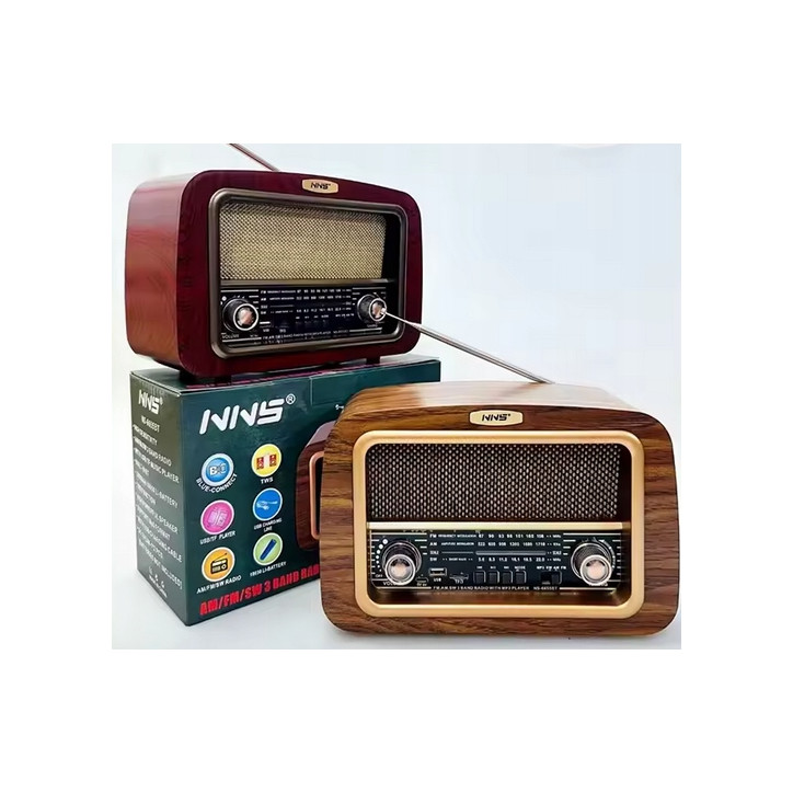Radio Kuchenne Vintage FM akumulatorowe z Bluetooth USB do Salonu
