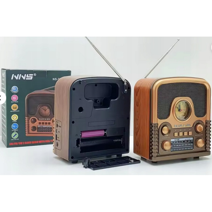 Radio Kuchenne Vintage FM akumulatorowe z Bluetooth USB do Salonu