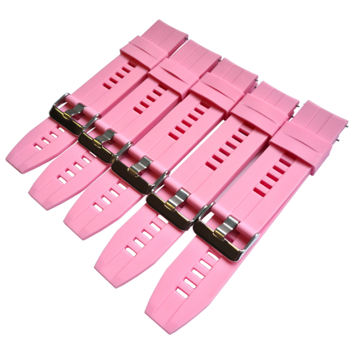 Opaska Pasek  ZL02 K22 PINK 22mm Silikon Różowa Smartwatch