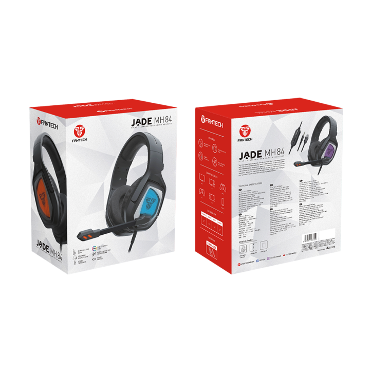 FANTECH Słuchawki MH84 JADE BLACK Przewodowe