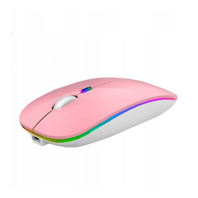 MYSZ STONE BEZPRZEWODOWA RGB Różowy MYSZ STONE BEZPRZEWODOWA RGB Różowy