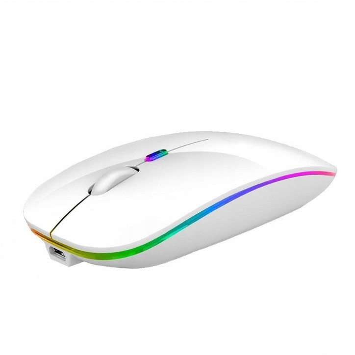 MYSZ STONE BEZPRZEWODOWA RGB Biała