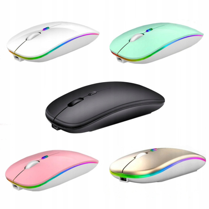 MYSZ STONE BEZPRZEWODOWA RGB Biała