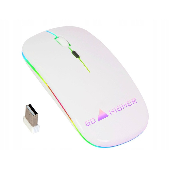 MYSZ STONE BEZPRZEWODOWA RGB Biała