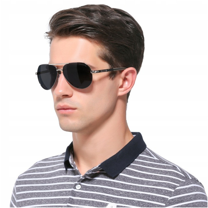 Okulary przeciwsłoneczne Kingseven N725  złoty / czarny UV400